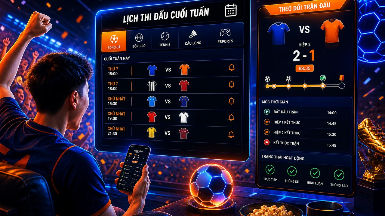 Theo Dõi Lịch Đấu Cuối Tuần: Hoạt Động Dự Đoán Thể Thao Hi88 Có Gì?